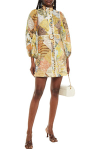 Zimmermann buttoned mini dress hire